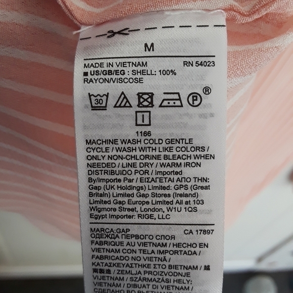 Maternity Stripped Keyhole Longsleeve Viscose Top Size M - Picture 2 of 11